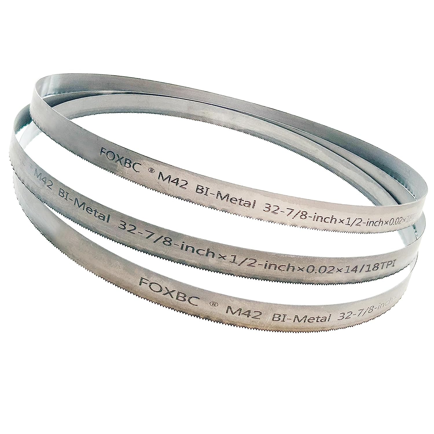 FOXBC Portable Band Saw Blade, 327/8Inch, 020Inch, 14/18 TPI, 3Pac