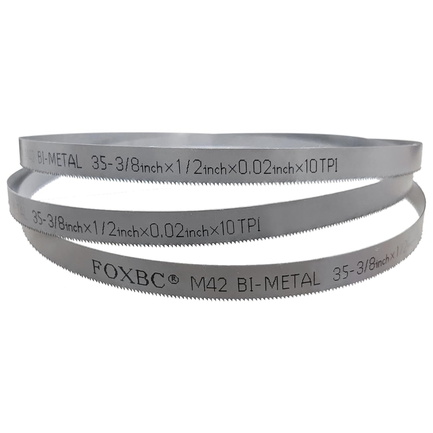 FOXBC Hoja de sierra de cinta de 35-3/8 pulgadas 18 TPI para hoja de sierra de cinta portátil Milwaukee 48-39-0529, 35-3/8" x 1/2" x .020" 18 TPI, paquete de 3