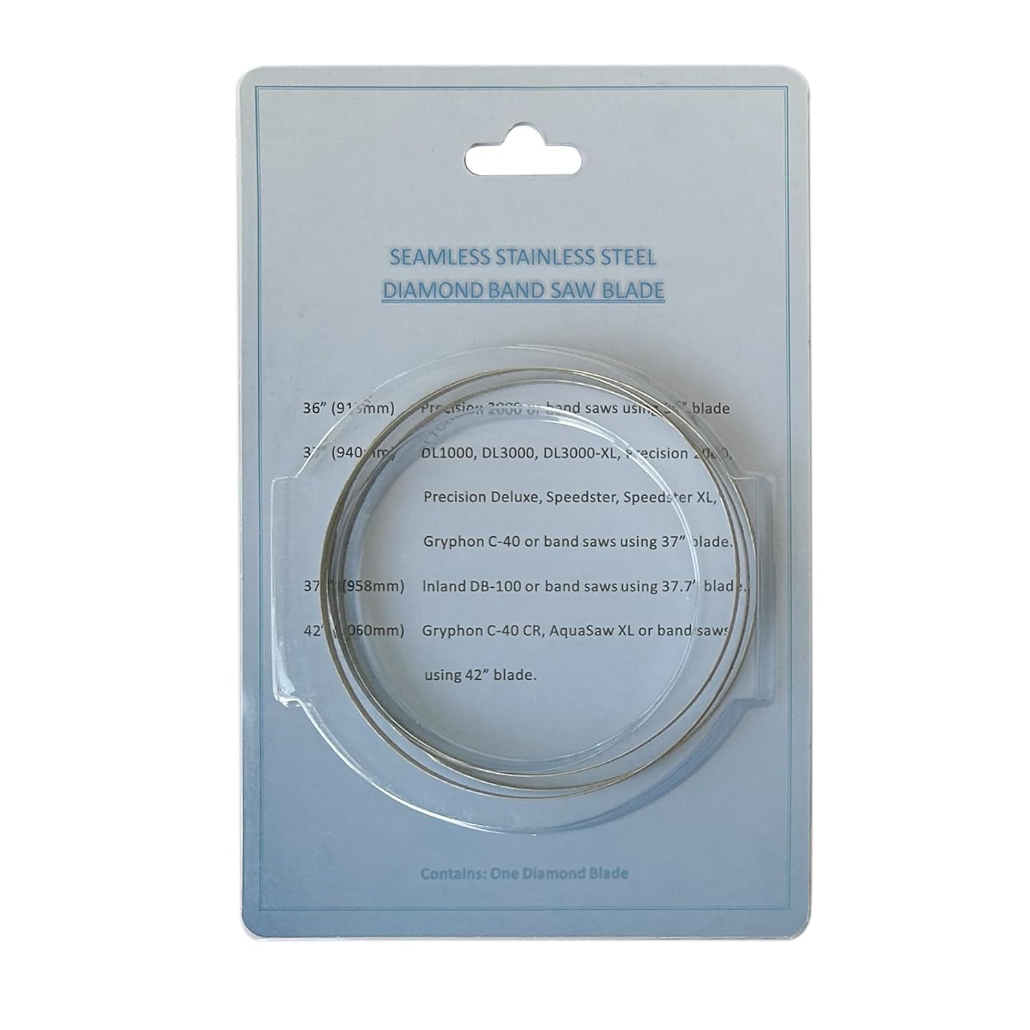 FOXBC Hoja de sierra de cinta con revestimiento de diamante de 37 pulgadas para Gryphon C-40, Precision, Speedster Laser XL, CRL - Paquete de 2