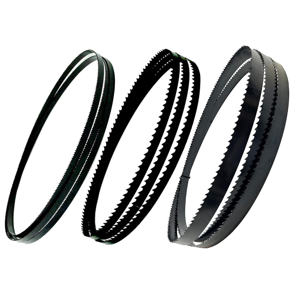 FOXBC 59-1/2" Bandsaw Blades Set (1/8" 1/4" 3/8" Wide) for 9" Bandsaw - 3PK Compatible with Craftsman, Ryobi, Black & Decker, Delta, Wen
