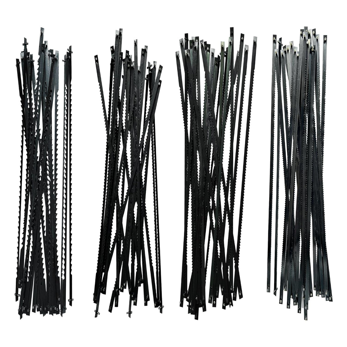 FOXBC 5 Inch Scroll Saw Blades Pin End for Wood - 96 Pack with 10 TPI, 15 TPI, 18 TPI, 24 TPI