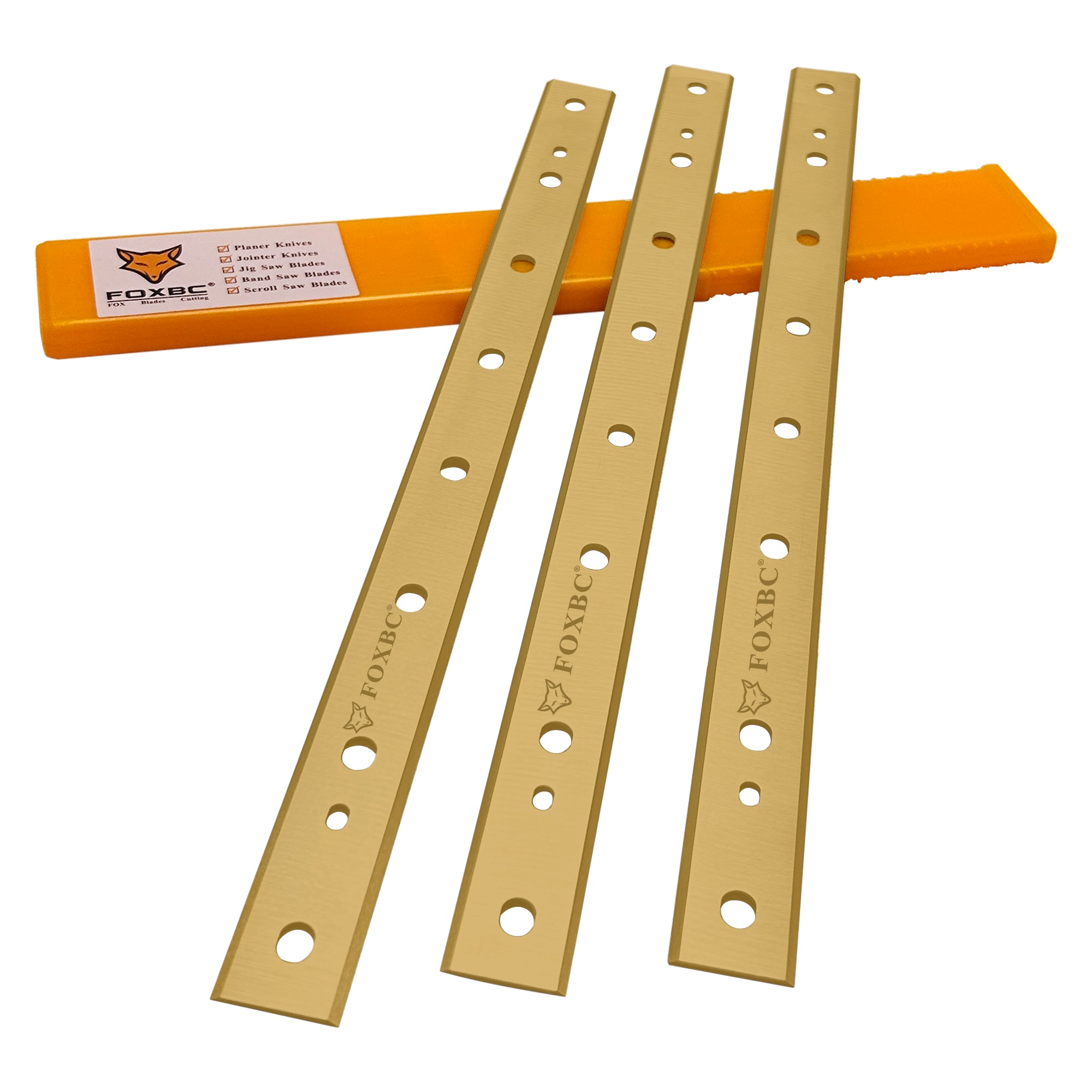 FOXBC 13 Inch Titanium Planer Blades Replacement for DeWalt DW735 DW735X Planer, Replace DW7352 - Set of 3