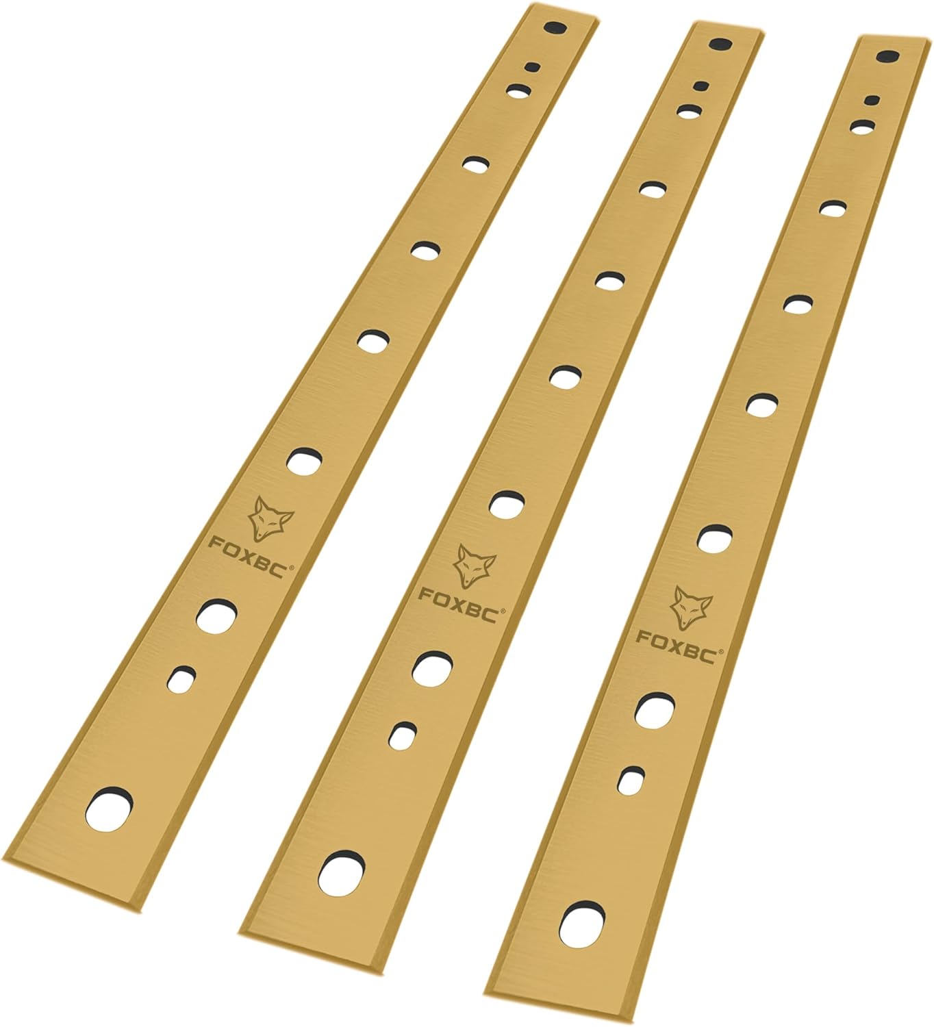 FOXBC 13 Inch Titanium Planer Blades Replacement for DeWalt DW735 DW735X Planer, Replace DW7352 - Set of 3