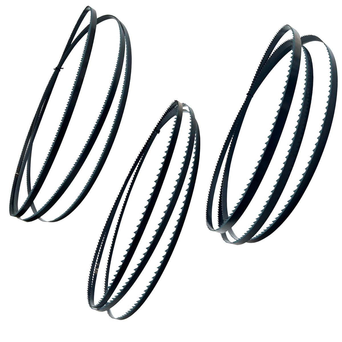 FOXBC 93-1/2" Bandsaw Blades 3 Pack, 1/4", 1/2" & 3/8" Wide, 6, 12 & 14TPI Induction-hardened teeth, Compatible with Craftsman, Ryobi, Black & Decker, Delta, Wen 14" Bandsaw