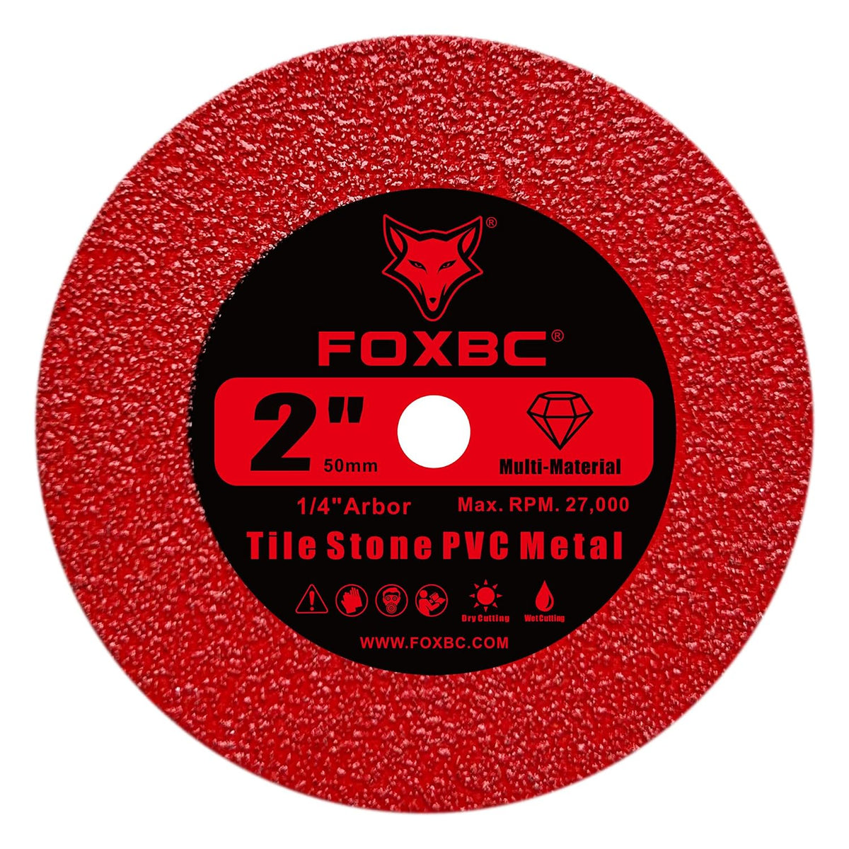 FOXBC 2 Inch Diamond Blades Tile Glass Multi-Material Cut Wheels - 10 Pack