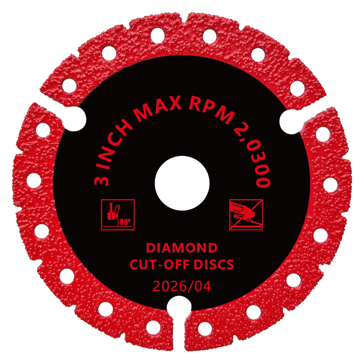FOXBC 3 inch Diamond Multi-Purpose Saw Blades Metal Cutting Wheel - 3 Pack