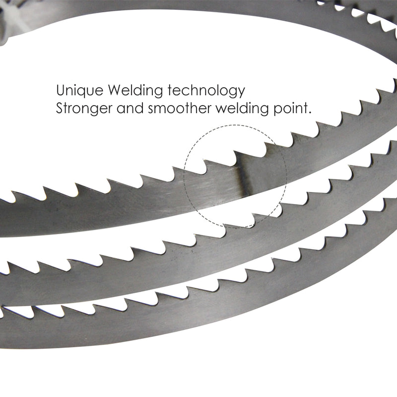 Band Saw Blades 55-1/8"x1/4" 1400x6.35mm 6TPI, 10TPI, 15 TPI for 8'' Band Saw - 2PC