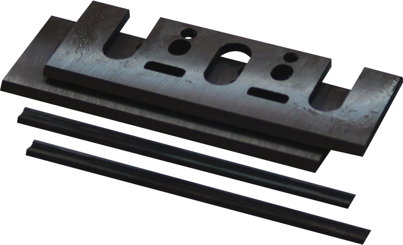 Juego de cuchillas cepilladoras de 3‑1/4" con placa de fijación Juego de cuchillas de doble filo Adaptador universal