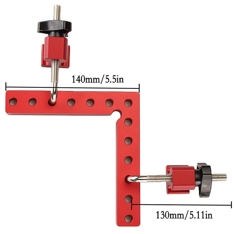 Woodworking Precision Clamping Square L-Shaped Auxiliary Fixture Splicing Board Positioning Fixed Clip Woodworking Tool