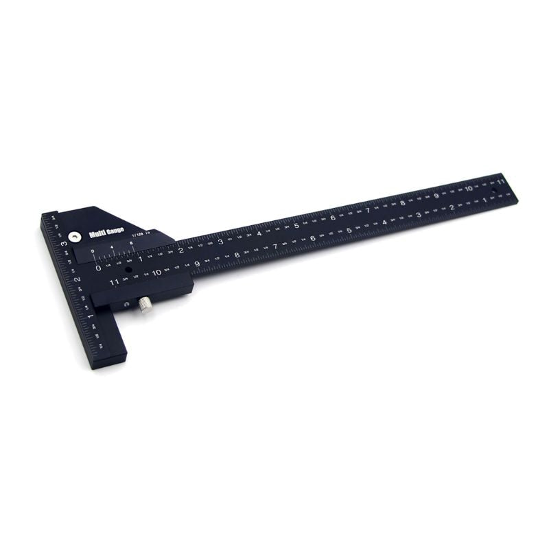 280mm T-shaped Ruler Multifunctional Marking Ruler Measuring Gauge Woodworking Measuring Tool