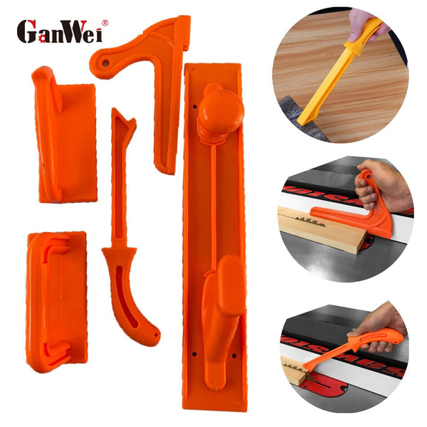 Paquete de bloque de empuje y varilla de empuje para carpintería, ideal para usar en sierras de mesa, mesas de enrutador, ensambladoras y sierras de cinta