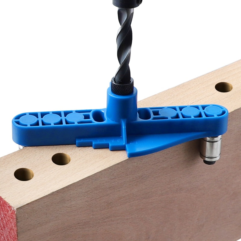 Adjustable Pocket Hole Jig 6/8/10mm Self-centering Scriber Jig Drilling Guide Positioner Hole Puncher Woodworking Tool