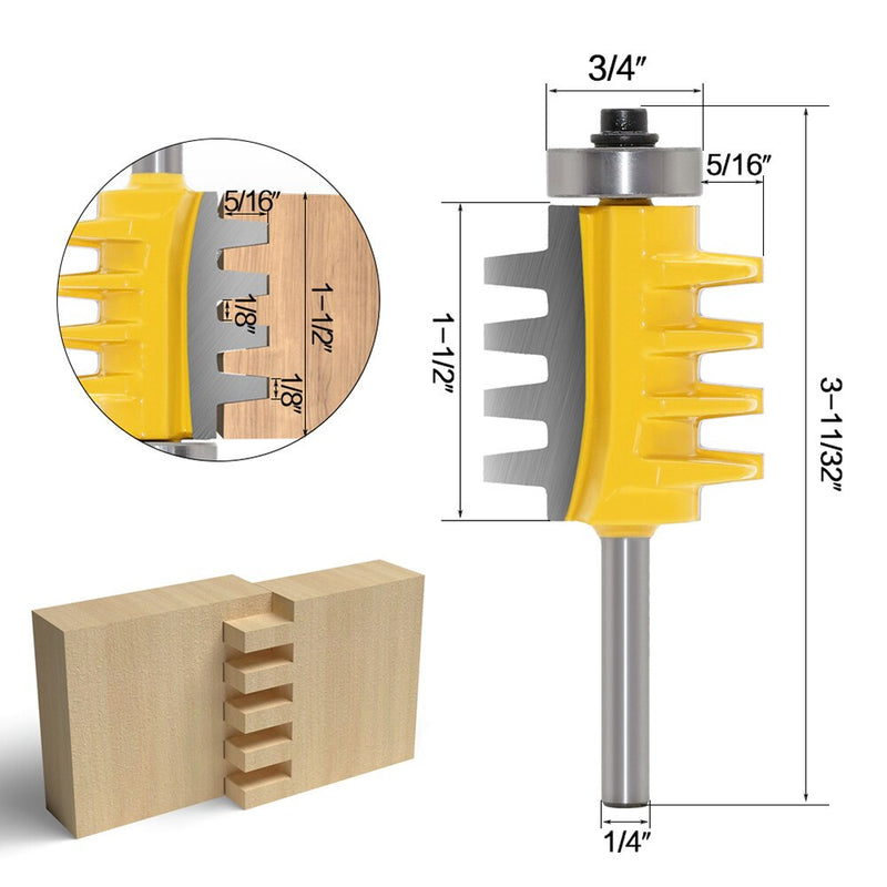 Fresa de Metal para carpintería, enrutador de madera, pinza cortadora de madera, broca de perforación, herramientas de madera de cola de milano de fresa