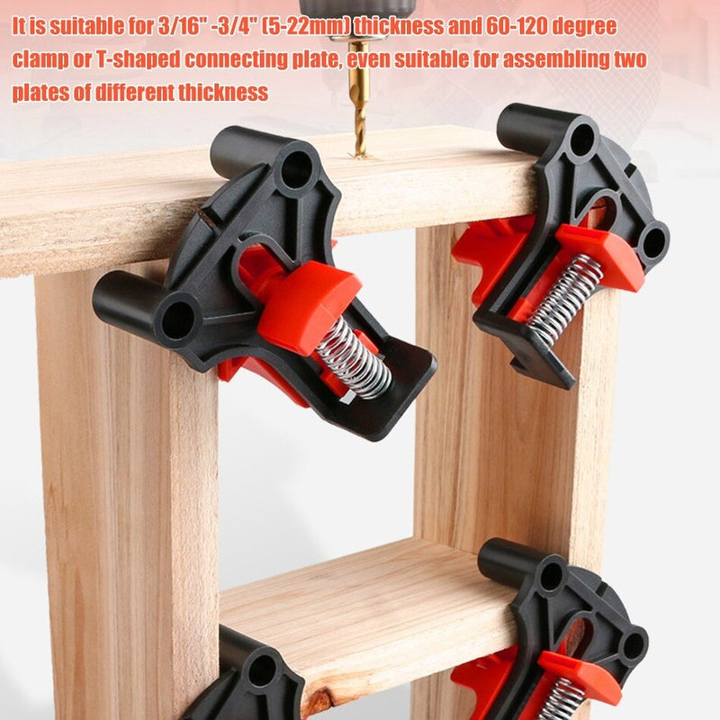 Abrazaderas para tablero de madera, accesorios de resorte reemplazables de 60/90/120 grados, herramienta de fijación auxiliar de ángulo recto, Clips para carpintería