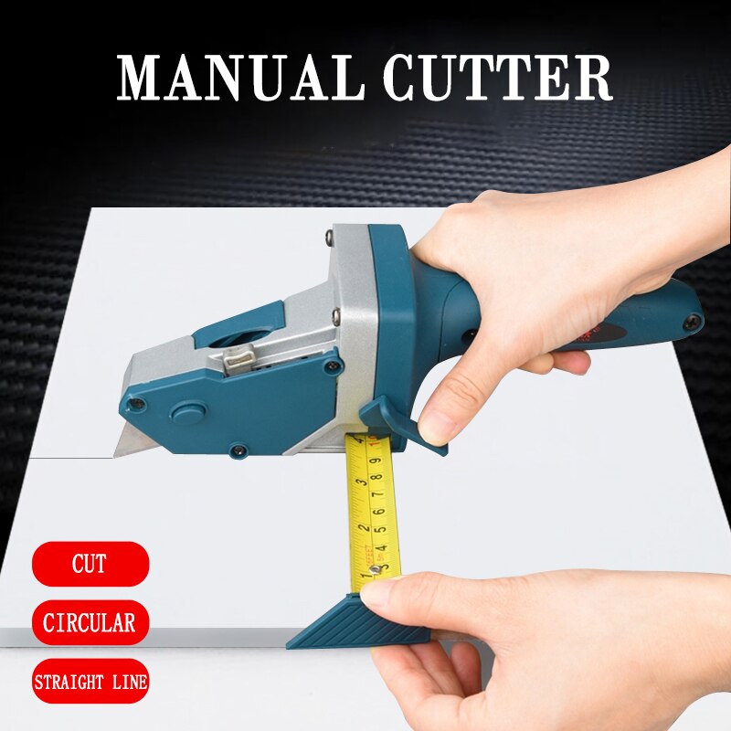 Multi-function Gypsum Board Guide Rail Cut Tool Circles Positioning Draw Scriber Manual Cutting Machine Maintenance Tool