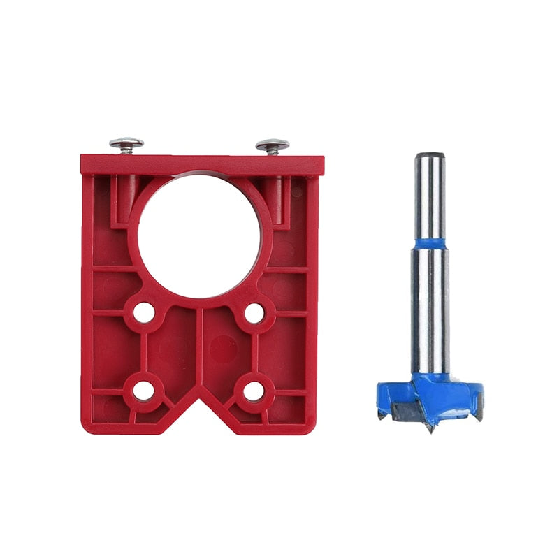35mm Hinge Hole Drilling Guide Locator Hinge Hole Drilling Guide Wood Furniture Door Cabinets Hinge Installation Tool