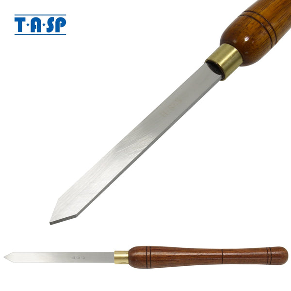 Diamond Parting Tool 5/8'' Woodturning Tools 16mm Wood Lathe Turning Chisels Tipped HSS Blade with Walnut Handle