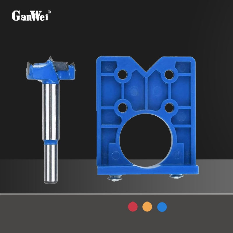 35mm Hinge Hole Drilling Guide Locator Hinge Hole Drilling Guide Wood Furniture Door Cabinets Hinge Installation Tool