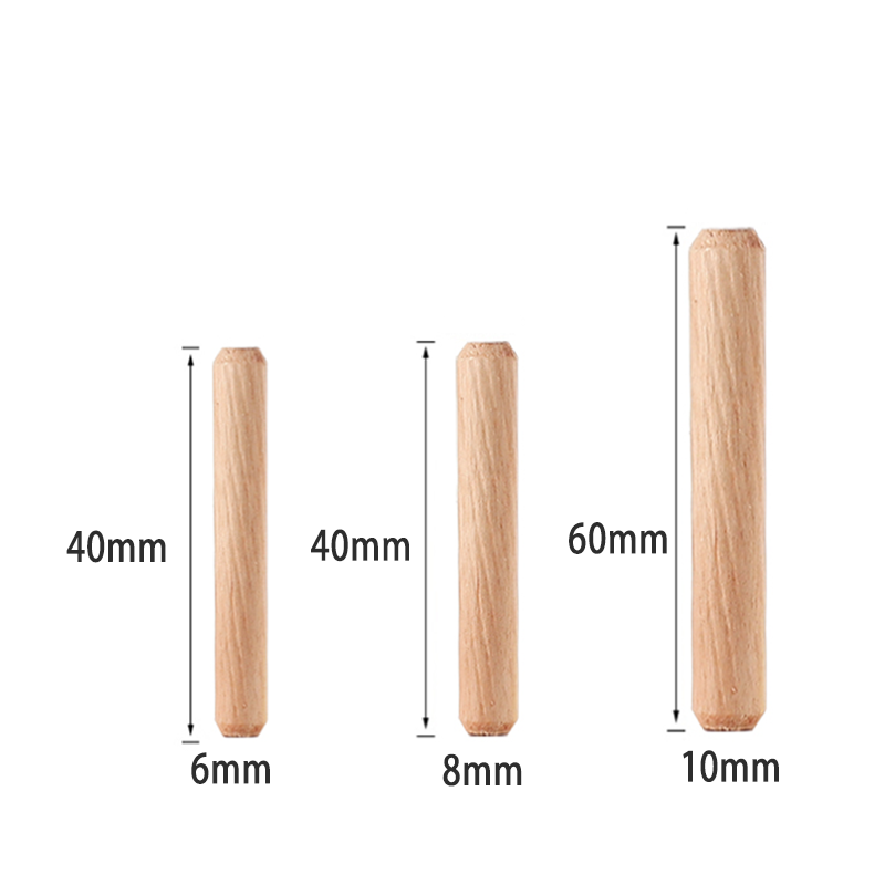 El conector 3 en 1 de barra de madera de espiga de troncos de 30 piezas se utiliza para conectar gabinetes, guardarropas, muebles y tablas de madera