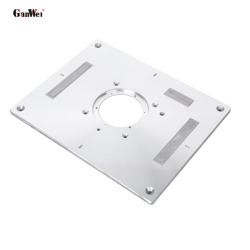 Router Wood Milling Trimming Machine Flip Plate Guide Table Router Table Insert Plate for Woodworking Work Bench