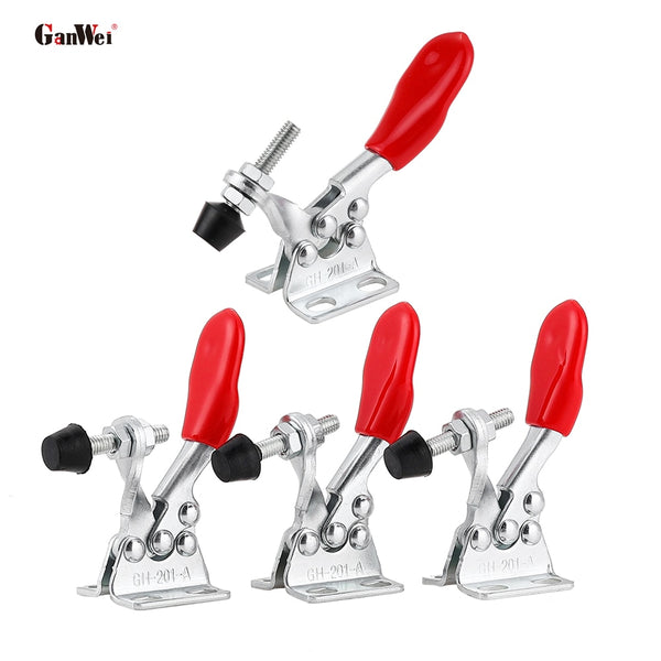 8pcs Quick-Release Toggle Clamps Set Horizontal Toggle Clamp Carpentry Hand Tools Woodworking Fix Clip Tool