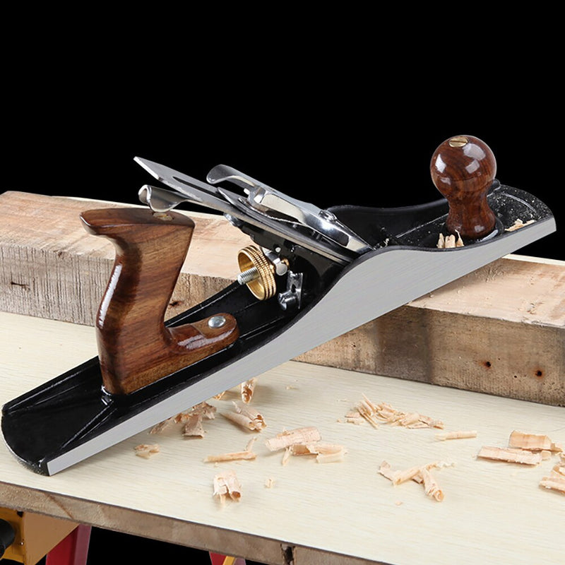 Cepillador de madera plano para carpintería, hoja de acero de aleación, Cuchilla de recorte para artesanía en madera, herramienta de mano para tratar rebabas, 355mm