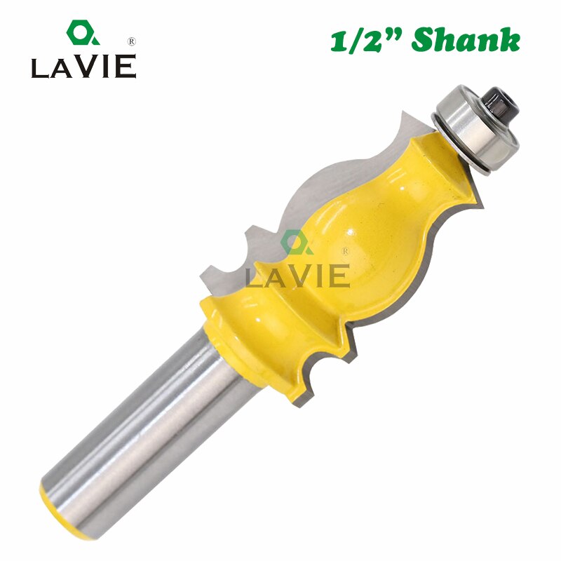 12mm 1/2 inch Shank Molding Router Bit Line Face Cutter for Wood Architectural Milling Cutters Carbide Woodworking Tool