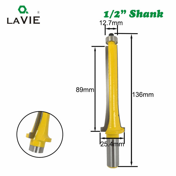 12MM 1/2 vástago puerta ventana línea carcasa enrutador broca carpintería fresa para broca de madera aleación de tungsteno y cobalto