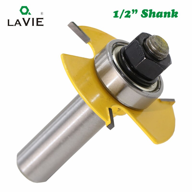 2pcs 12mm 1/2 Shank Slot Knife Cutters 3 Wing Router Bits Set 7pcs Blade Cemented Carbide Milling Cutter for Wood