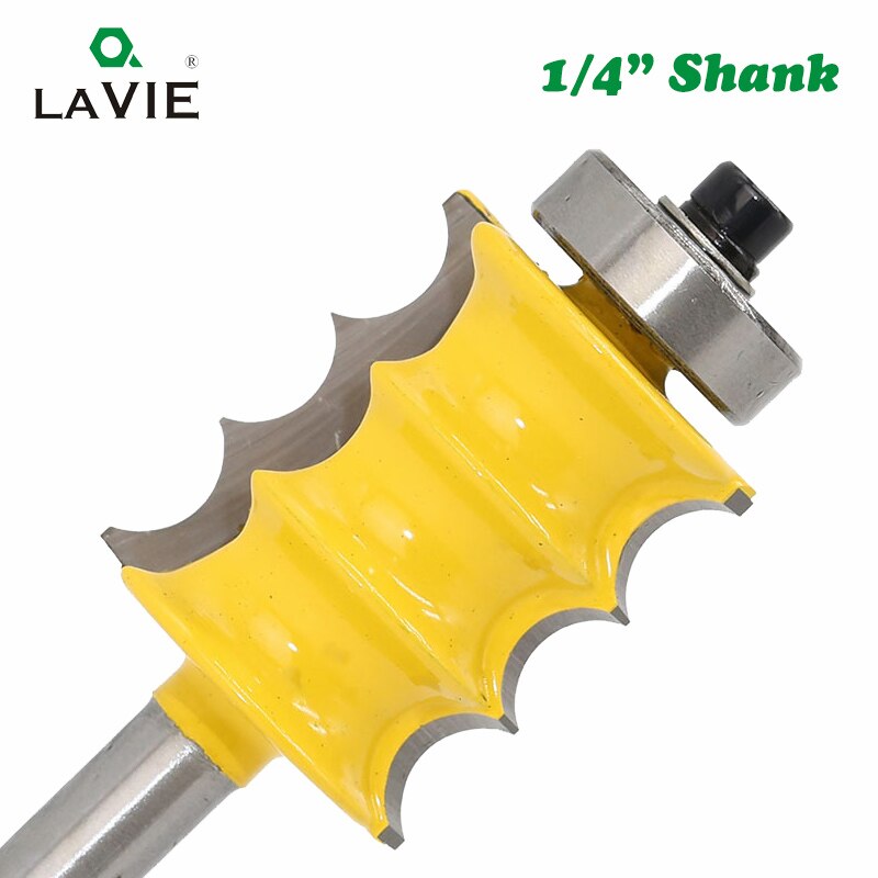 1pc 1/4" 6.35mm High Quality Triple Bead Column Molding Router Bit Tenon Cutter Woodworking