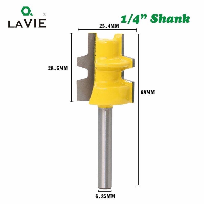 1pc 1/4" 6.35mm Shank Beveling Knife Tenon Trimmer Milling Cutter Mini Tongue Groove Router Bit