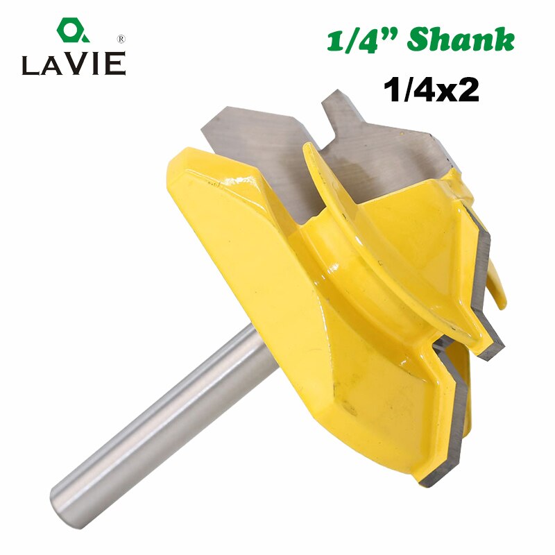 1/4" Shank Medium Lock Milter Router Bit 45 Degree 3/4" Stock Tenon Cutter