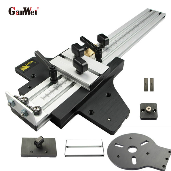 Enrutador de sierra Circular eléctrica, riel de guía, máquina de grabado ajustable, accesorios de máquina de recorte, herramientas de carpintería DIY