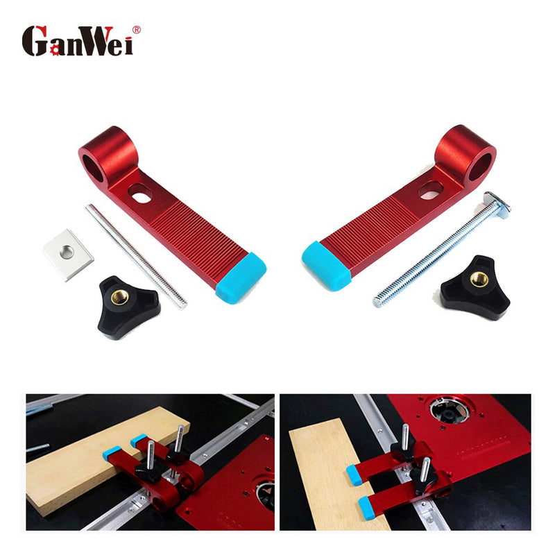 Miter Track Stop T-Track Hold Down Clamps Woodwork T Slot Miter Woodworking Chute Limiter T-Tracks DIY Manual Tools