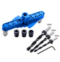 Self Centering Dowel Jig kit with Center Scriber Line Offset System Wood Doweling Hole Drilling Guide Woodworking Tools