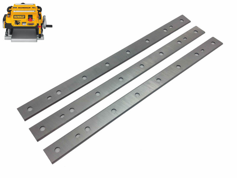 13-Inch Carbide Tipped Planer Blades for DeWalt DW735 DW735X, Replace DW7352 - Set of 3